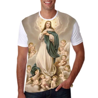 Camisa Nossa Senhora Aparecida Rogai Por N S