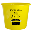 Balde de Pipoca Amarelo