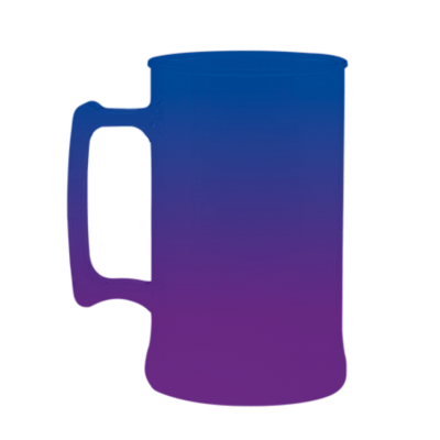 Caneca Bicolor Azul Royal x Roxo Fluor de 430 ml