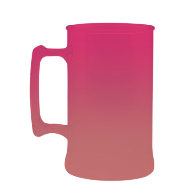 Caneca Bicolor Rosa Fluor x Rosê Gold de 430 ml