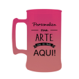 Caneca Bicolor Rosa Fluor x Rosê Gold de 430 ml