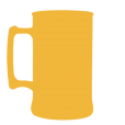 Caneca Fosco Amarelo Ouro de 430 ml