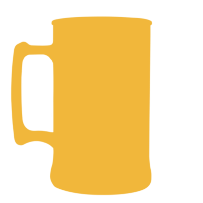 Caneca Fosco Amarelo Ouro de 430 ml