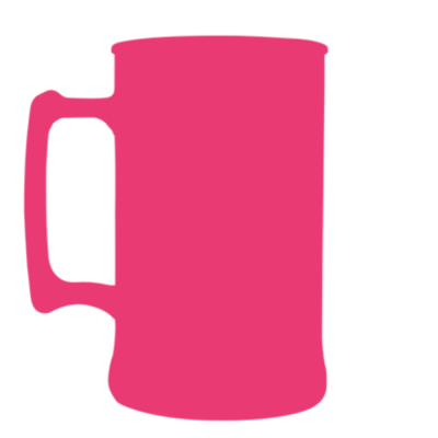 Caneca Fosco Rosa Fluor de 430 ml