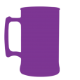 Caneca Fosco Roxo Fluor de 430 ml