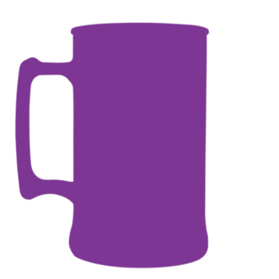 Caneca Fosco Roxo Fluor de 430 ml