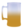 Caneca Jateada Amarelo Ouro de 430 ml