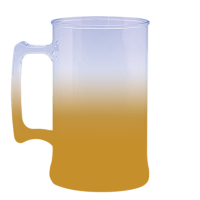 Caneca Jateada Amarelo Ouro de 430 ml