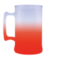 Caneca Jateada Laranja Fluor de 430 ml