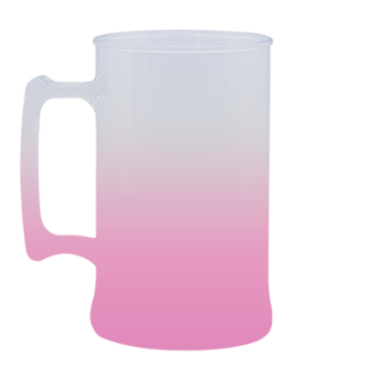 Caneca Jateada Rosa Bebê de 430 ml