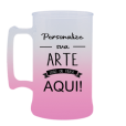 Caneca Jateada Rosa Bebê de 430 ml