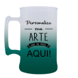 Caneca Jateada Verde Escuro de 430 ml