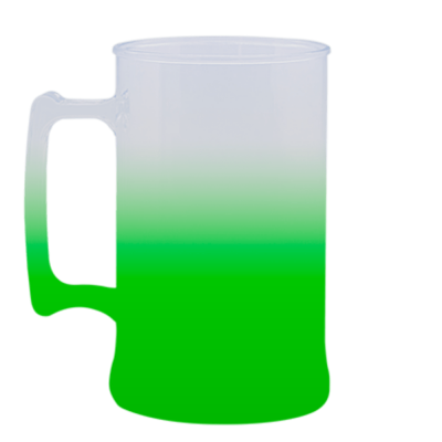 Caneca Jateada Verde Fluor de 430 ml