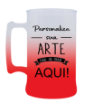 Caneca Jateada Vermelha 300 ml