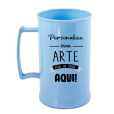 Caneca Acrílica Azul Bebê de 430 ml