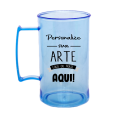 Caneca Acrílica Azul Neon de 430 ml