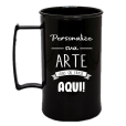 Caneca Acrílica Preta de 430 ml