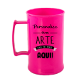 Caneca Acrílica Rosa de 430 ml