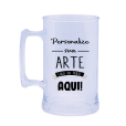 Caneca Transparente de 300 ml.