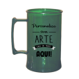 Caneca Acrílica Verde Escuro de 430 ml