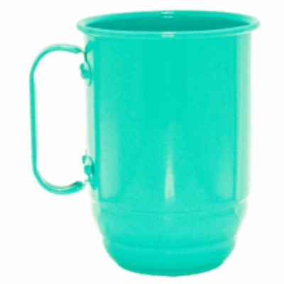 Caneca Alumínio Azul Bebê 550 ML.