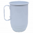 Caneca Alumínio Branca 550 ML.