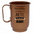 Caneca Alumínio Cobre 550 ML.