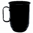 Caneca Alumínio Preto 550 ML.