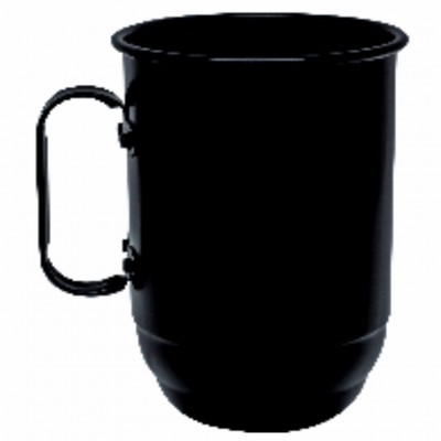 Caneca Alumínio Preto 550 ML.