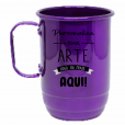 Caneca Alumínio Roxo 550 ML.