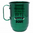 Caneca Alumínio Verde 550 ML.