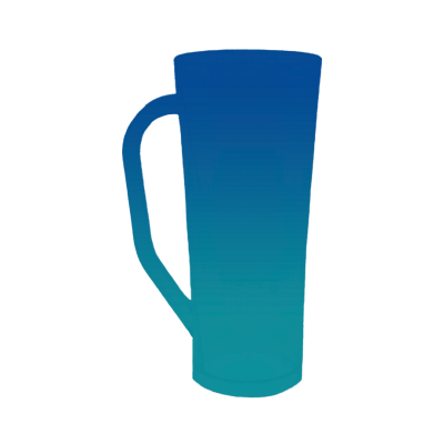 Caneca Long Bicolor Azul Royal x Azul Tiffany