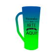 Caneca Long Bicolor Azul Royal x Verde Fluor