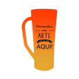 Caneca Long Bicolor Laranja Fluor x Amarelo Fluor