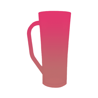 Caneca Long Bicolor Rosa Fluor x Rose Gold