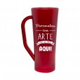 Caneca Long Vermelho Translúcido