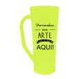 Caneca Long Fosco Amarelo Fluor