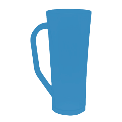 Caneca Long Fosco Azul Bebê