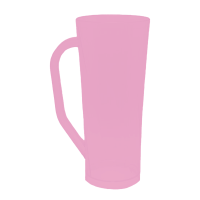 Caneca Long Fosco Rosa Bebê