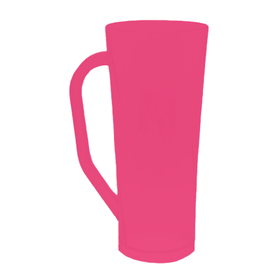 Caneca Long Fosco Rosa Fluor