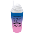 Copo Chantilly 500 ml Jateado Bicolor Azul Royal x Rosa Bebe