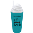 Copo Chantilly 500 ml Jateado Fosco Azul Tiffany