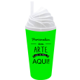 Copo Chantilly 500 ml Jateado Fosco Verde Neon