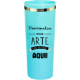 Copo Long Drink Azul Tiffany com Borda 