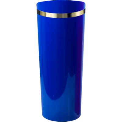 Copo Long Drink Azul Royal com Borda 