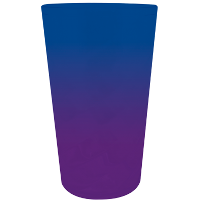 Copo Mini Twister Jateado Bicolor Azul Royal x Roxo Fluor 300 ml