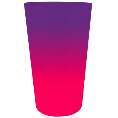 Copo Mini Twister Jateado Bicolor Roxo Fluor x Rosa Fluor 300 ml