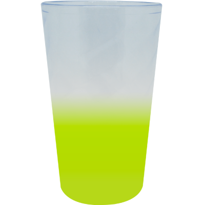 Copo Mega Twister Jateado Amarelo Fluor 750 ml