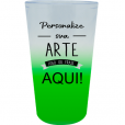 Copo Mini Twister Jateado Verde Fluor 300 ml