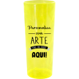 Copo Long Drink Amarelo Neon 350 ml.